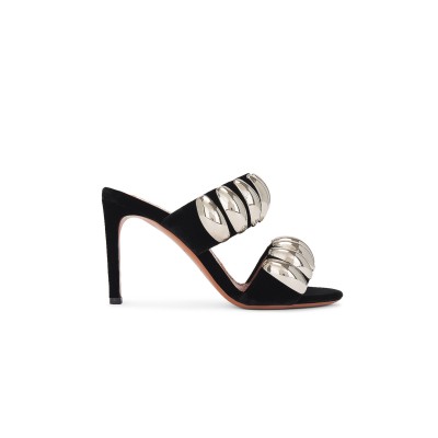 ALAÏA PEBBLED MULE SANDAL AA3M079TK011 ALAÏA PEBBLED MULE SANDAL AA3M079TK011